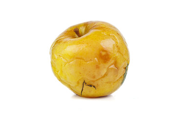 Pickled apple isolated on white background