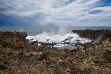 at the edge of the atlantic ocean