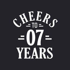 7th birthday celebration, Cheers to 7 years