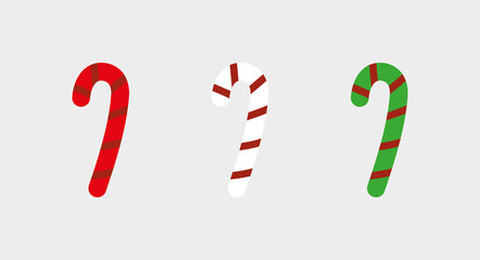 Christmas lollipop sticks. Vector graphics
