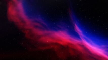 Obraz na płótnie Canvas Deep outer space with stars and nebula 3d illustration