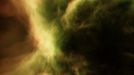 Fototapeta premium Deep outer space with stars and nebula 3d illustration