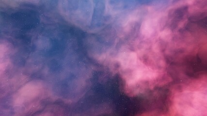 Deep outer space with stars and nebula 3d illustration