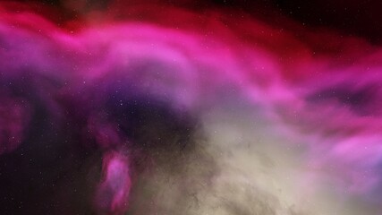 Obraz premium Deep outer space with stars and nebula 3d illustration