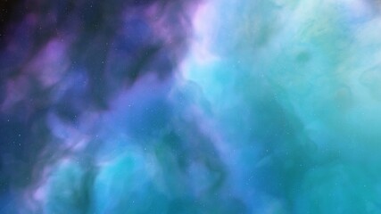 Deep outer space with stars and nebula 3d illustration