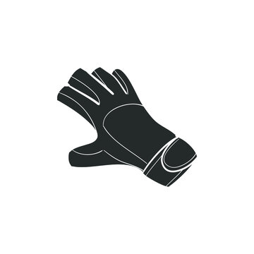 recommend clip art: Climbing Glove Icon Silhouette Illustration. Climber Vector Graphic Pictogram Symbol Clip Art. Doodle Sketch Black Sign.