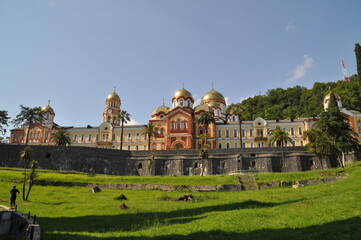 The New Athos Monastery in New Athos, Abkhazia.