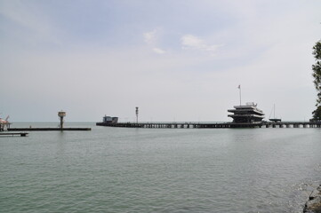 The harbor of Sukhumi, Abkhazia.