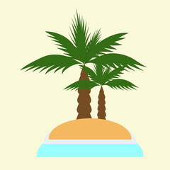 postcard logo palm