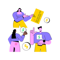 Payment options abstract concept vector illustration. Ecommerce website, shopping cart, credit card payment, bank transfer, digital wallet, order processing, online banking abstract metaphor.