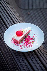 vegan dessert with fresh berries