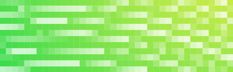 Fototapeta premium Abstract green lines mosaic banner background. Vector illustration.