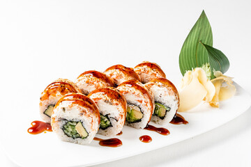 tasty sushi with fresh fish and vegetables © Maksim Shebeko