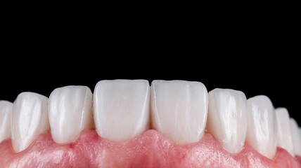 Fototapeta na wymiar teeth indirect restoration by ceramic crowns and veneers