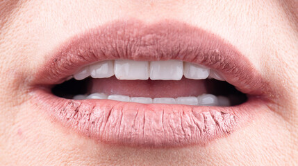 Fototapeta premium teeth indirect restoration by ceramic crowns and veneers