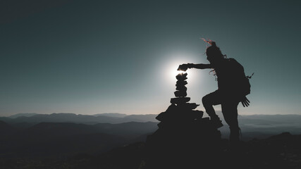 peak success, the ambition of a determined and determined person