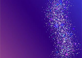 Obraz premium Transparent Texture. Shiny Festival Wallpaper. Birthday Glitter. Festive Foil. Digital Art. Light Confetti. Blur Burst. Pink Party Tinsel. Purple Transparent Texture