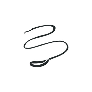recommend clip art: Dog Leash Icon Silhouette Illustration. Doggy Vector Graphic Pictogram Symbol Clip Art. Doodle Sketch Black Sign.
