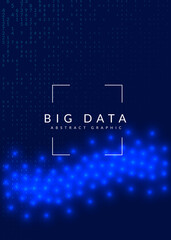 Digital technology abstract background. Artificial intelligence, deep learning and big data concept.