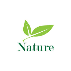 100%25 natural green badge logo Free Vector
