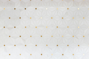 Hexagon ceramic tiles made for flooring, backsplash or showers and bath tubs.