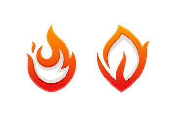 Fire Symbol or Fire Logo Template