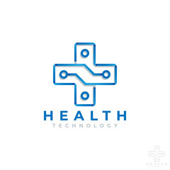 Health Technology Logo Template