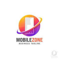 Mobile Zone or Mobile Center Logo Template
