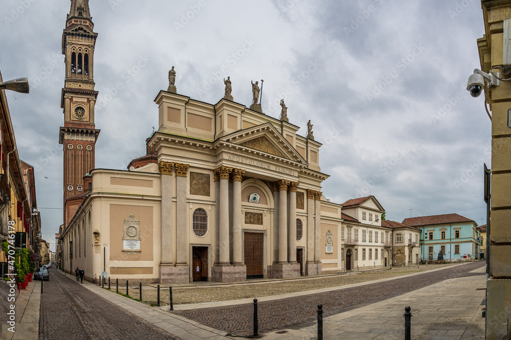 Wall mural Alessandria Cathedral on Piazza del Duomo