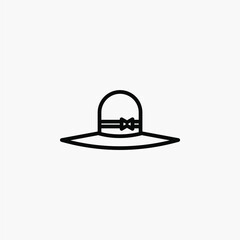 Hat line icon, vector, illustration, logo template. Suitable for many purposes.