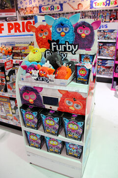 Furbys for sale in a Toysrus store in London, England.