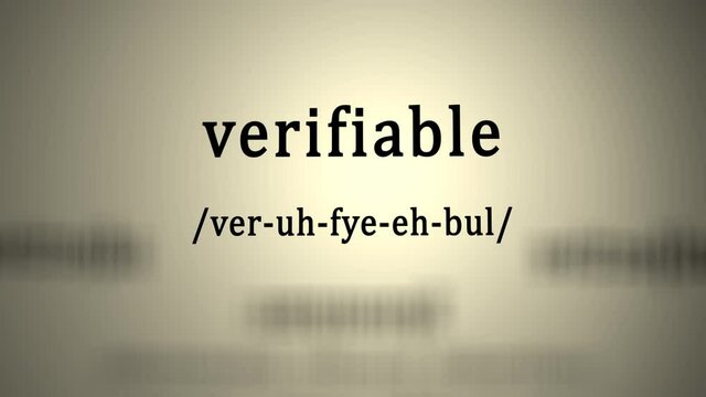 Definition: Verifiable 