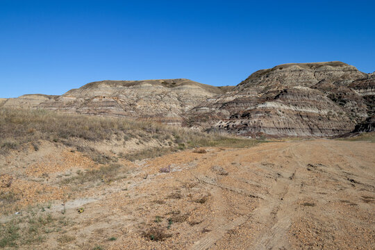 Canadian Badlands On A Sunny Day