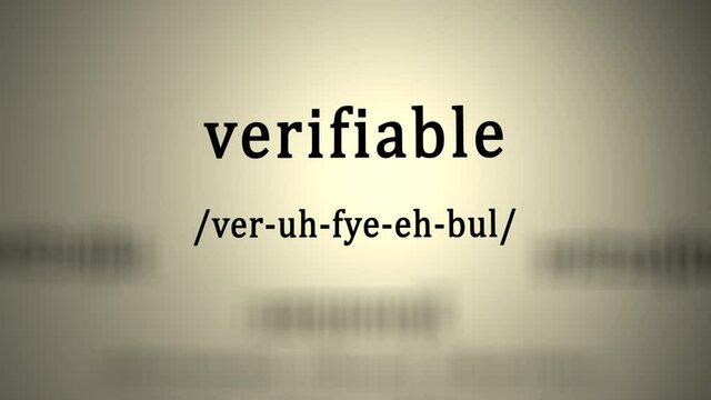Definition: Verifiable 