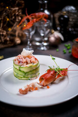 appetizer with shrimps