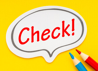 チェック　Check　確認　注意　点検