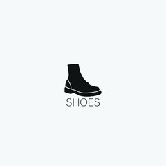 Shoes icon vector illustration logo template.
