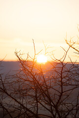 Obraz premium sunset on the lake