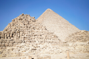 Giza Pyramids in Egypt, 2021.