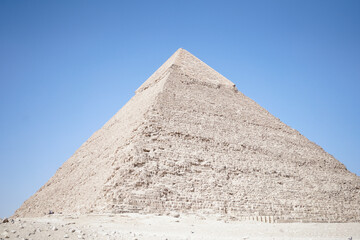 Fototapeta na wymiar Giza Pyramids in Egypt, 2021.