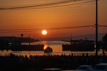 三池港　光の航路　大牟田市