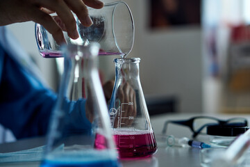 laboratory research chemical solution biotechnology analyzes experiment