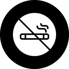 No Smoke glyph icon