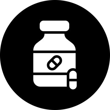 Pills vit glyph icon