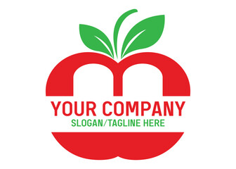 A logo that can be used for fruits shop, company and business.