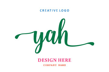 YAH lettering logo is simple, easy to understand and authoritative
