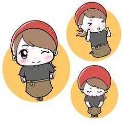 アルバイトイラスト　居酒屋の店員