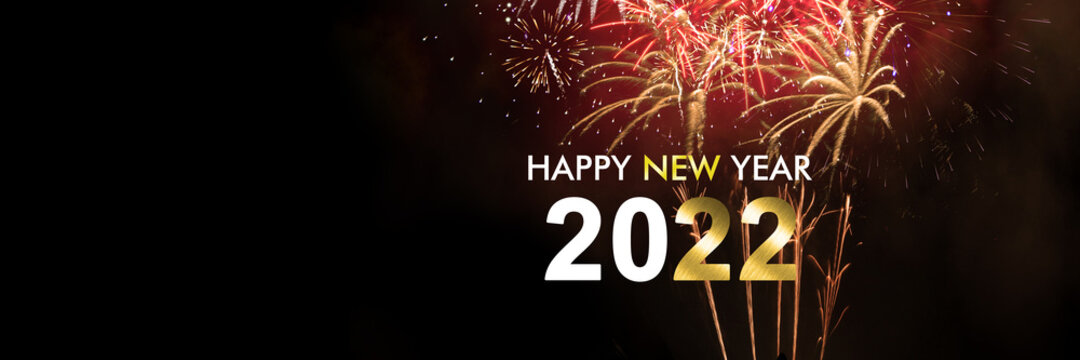 Happy New Year Background. Start to the year 2022.