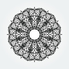 Sweet mandala with floral pattern