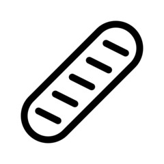 nail file icon with black outline style